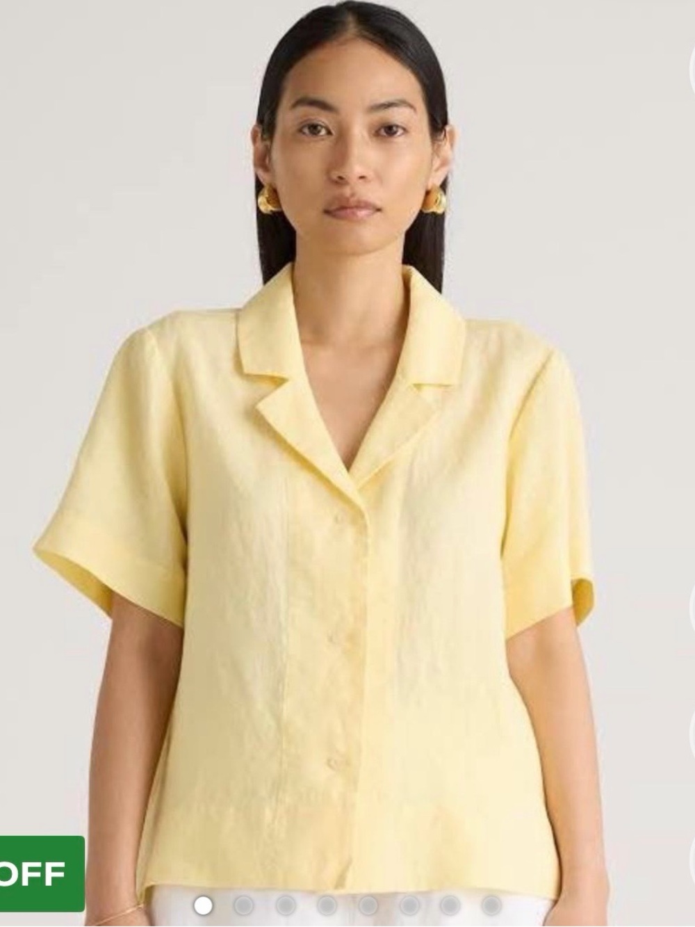 Quince 100% European Linen Short Sleeve Shirt